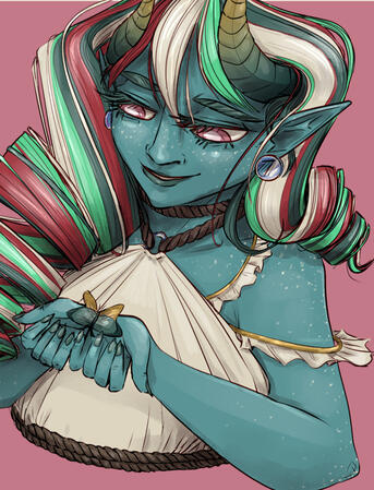 Aerin, character owned & designed by @pallydinmeg on Twitter