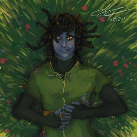 Aekir, character owned & designed by im.holden on Instagram