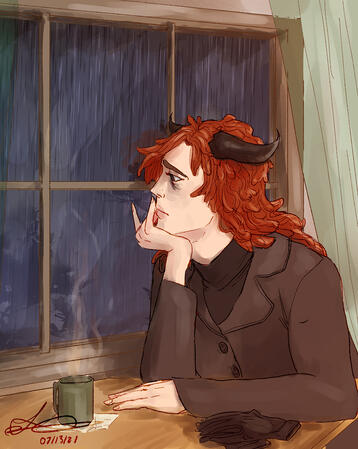 August, character owned & designed by @howling_wizard